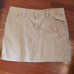 J. Crew sand corduroy mini skirt. Size 12.